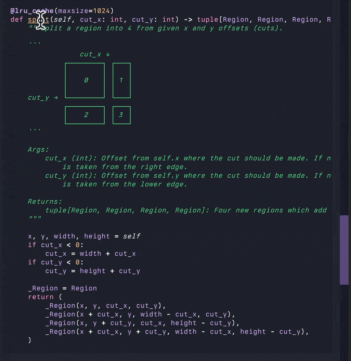 Selected text
